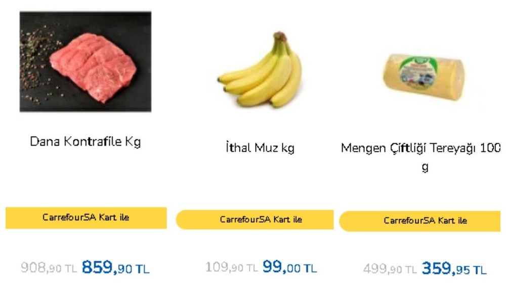 Скриншоты с сайта carrefoursa.com.