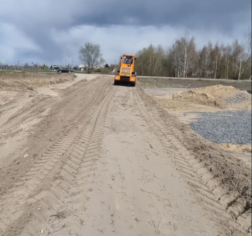 Ремонт дороги в Бресте на улице Старожитной. Фото: «Любимый Брест».