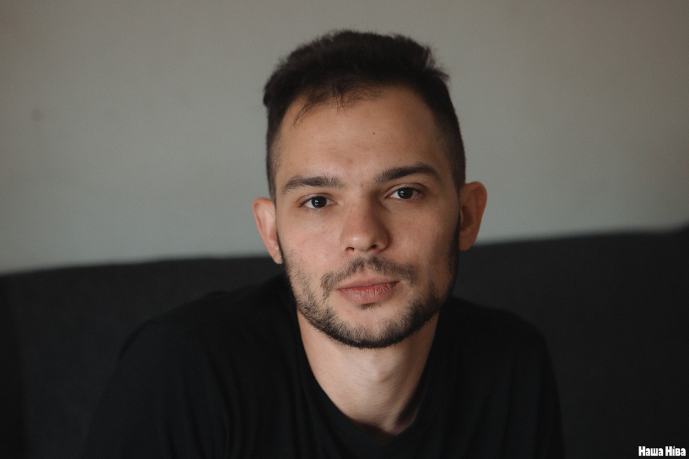 Андрей Салапура в шелтере в Варшаве. Фото: «Наша Нiва»