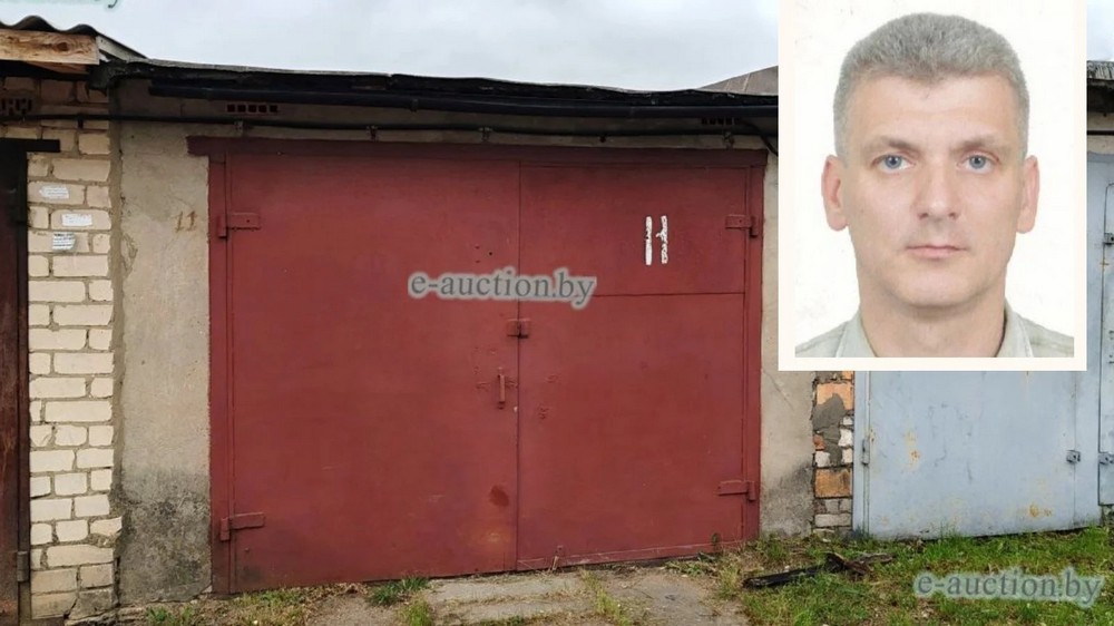 Житель Барановичей Борис Крицкий и его гараж. Коллаж: брестская «Вясна»