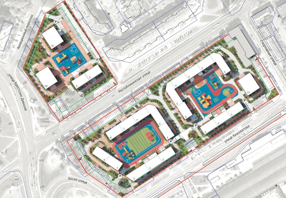 Квартал, где планируется застройка в районе улицы Республиканской. 