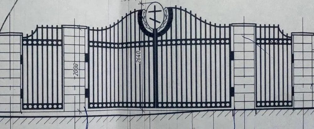 Дизайн нового забора Тришинского кладбища в Бресте